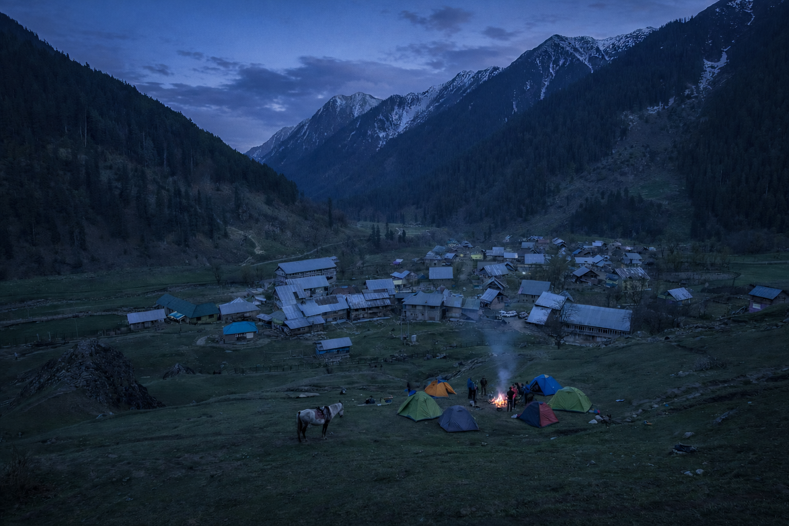 Aru Village Evening Base Camp